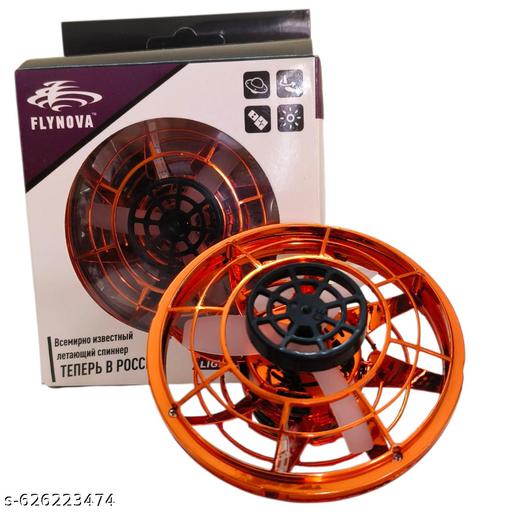 Mini UFO Spinner Flying Toy(RED), Magic Mini UFO Boomerang Mini Pro Flying Spinner Fidget Toys for Boys Girls, Kids Adult Indoor Outdoor USB Rechargeable Built-in RGB Lights(RED, Pack of 1)