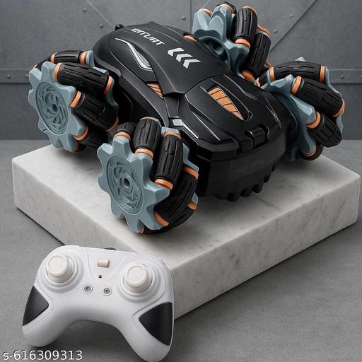 The Flyers Bay 4X4 Remote Control Drift Stunt Car 4WD Racing RC Car 360° Rotating Dual Sided Climbing High-Speed Tumbling Cross-Country Battle Off Road Rechargeable Adults Boy Girl (Drift Stunt CAR)