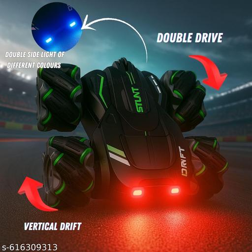 The Flyers Bay 4X4 Remote Control Drift Stunt Car 4WD Racing RC Car 360° Rotating Dual Sided Climbing High-Speed Tumbling Cross-Country Battle Off Road Rechargeable Adults Boy Girl (Drift Stunt CAR)