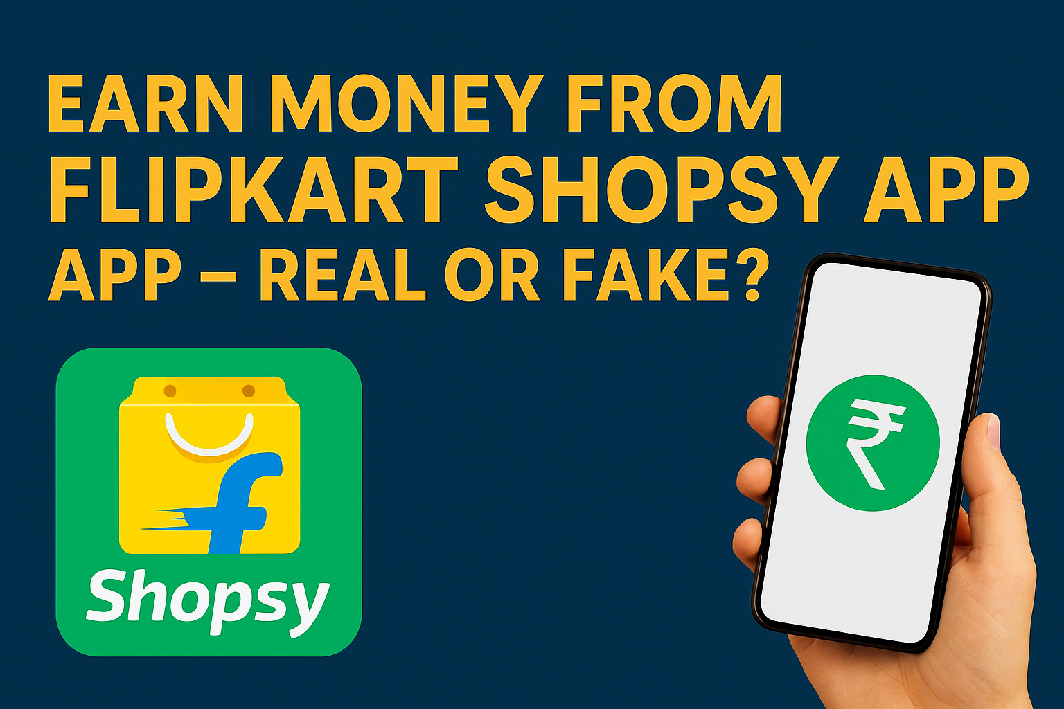 Earn money from Flipkart Shopsy app - Is it real or fake? 1 ChatGPT Image Jul 24 2025 09 13 12 PM