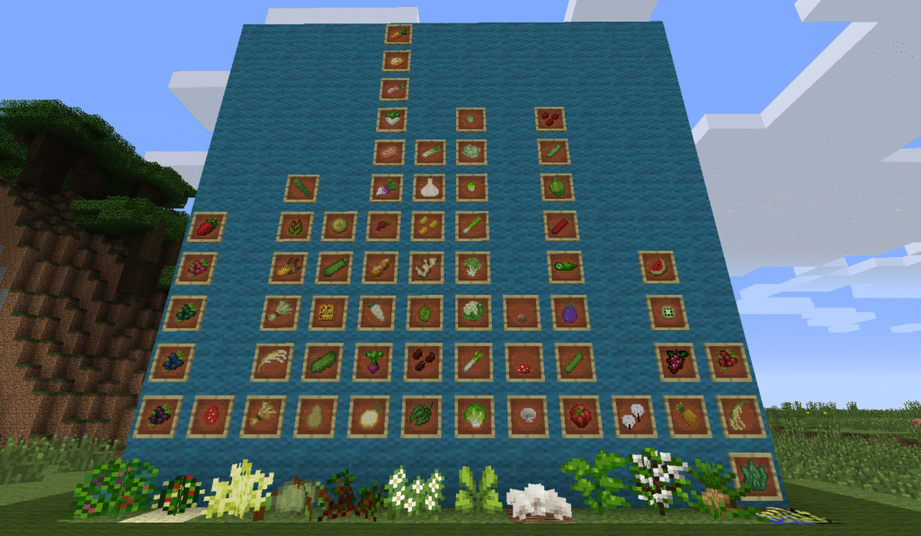 Minecraft Pam's HarvestCraft mod farming foods